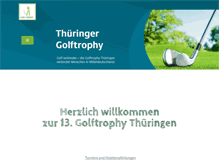 Tablet Screenshot of golftrophy-thueringen.de